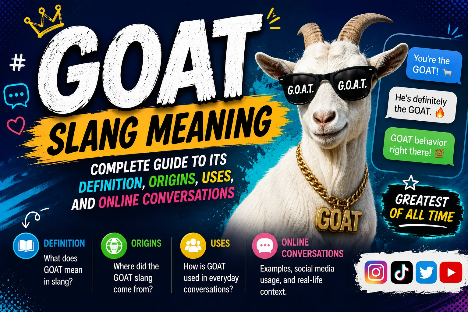 Goat Slang Meaning: Complete Guide to Its Definition, Origins, Uses, and Online Conversations