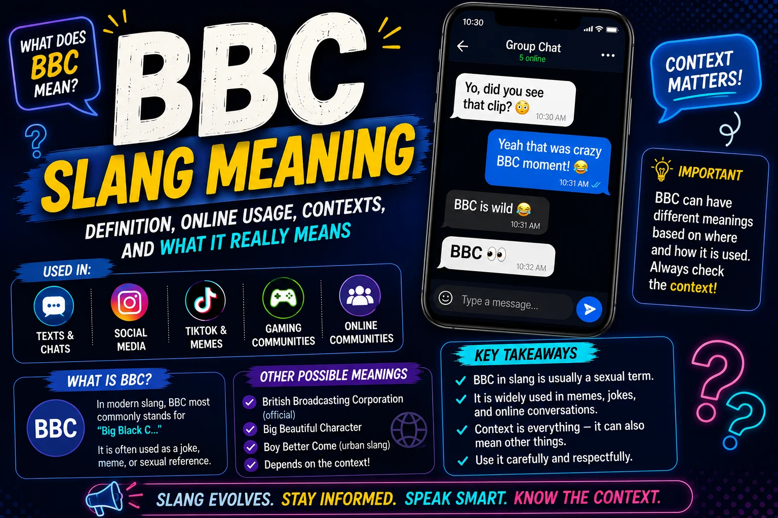 BBC Slang Meaning: Definition, Online Usage, Contexts, and What It Really Means