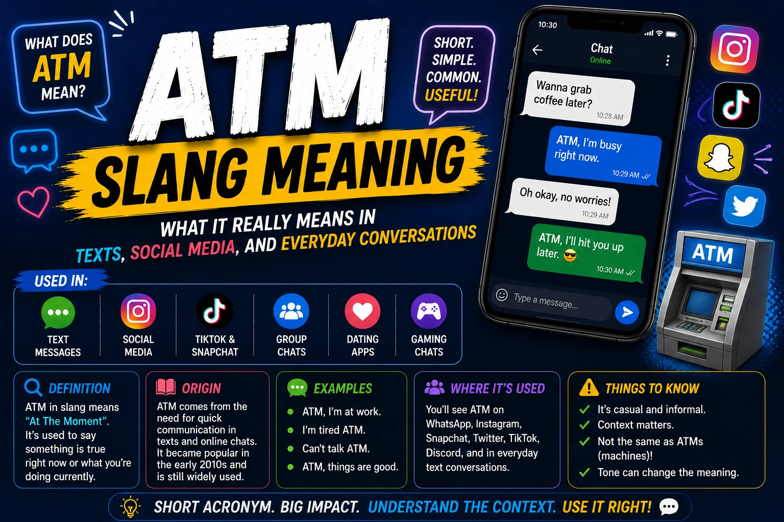 ATM Slang Meaning: What It Really Means in Texts, Social Media, and Everyday Conversations