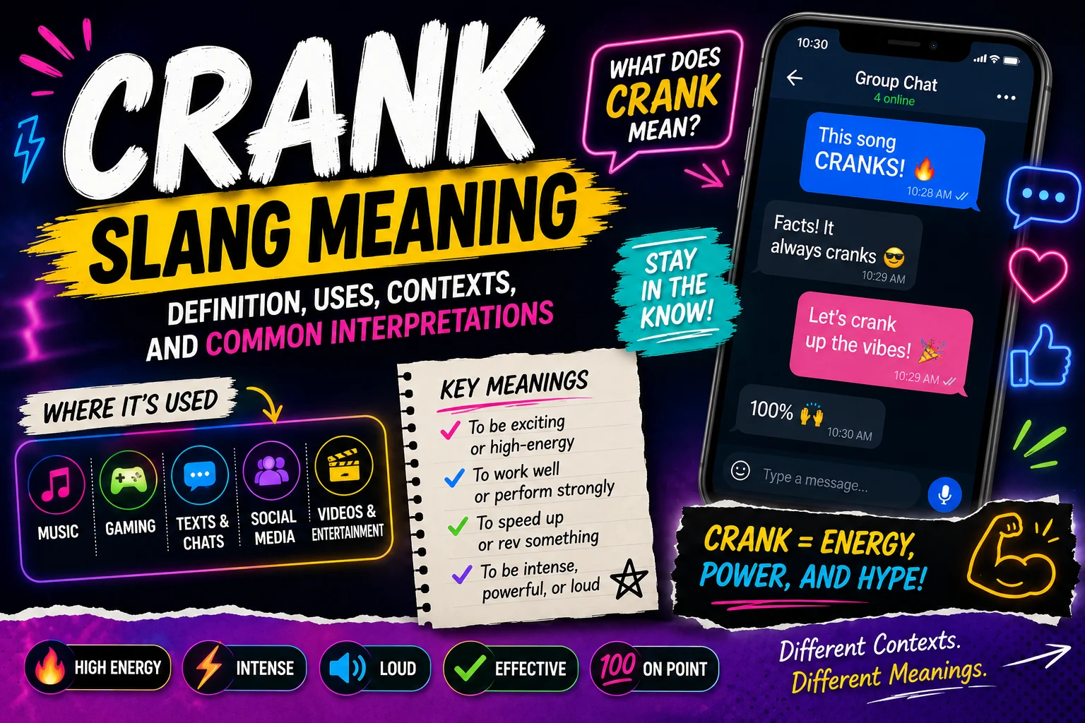 Crank Slang Meaning: Definition, Uses, Contexts, and Common Interpretations