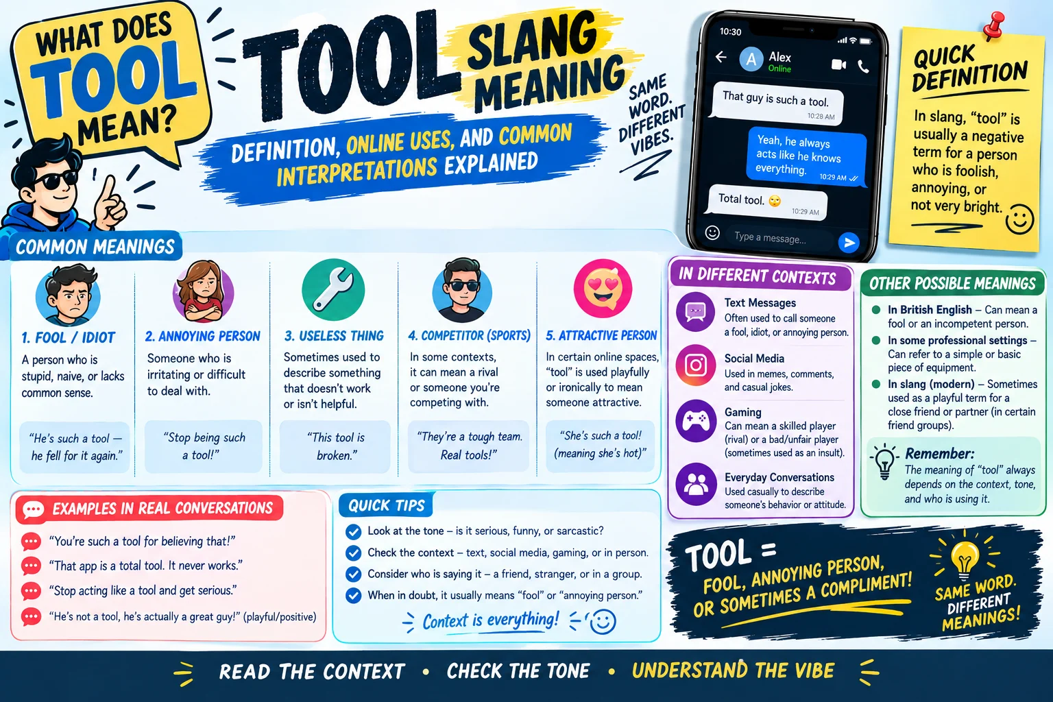 Tool Slang Meaning: Definition, Online Uses, and Common Interpretations Explained