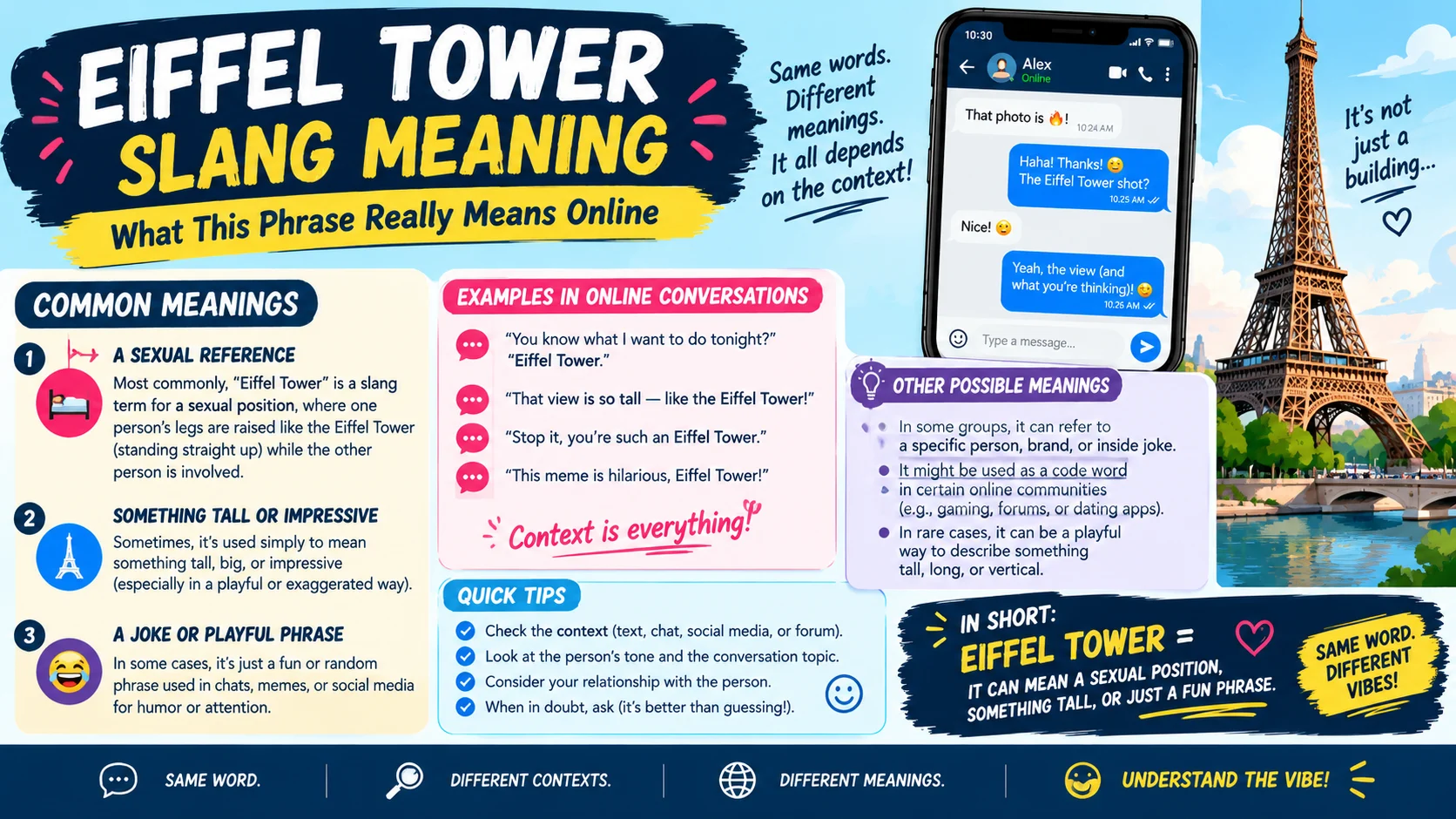 Eiffel Tower Slang Meaning: What This Phrase Really Means Online