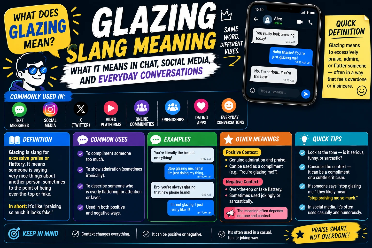 Glazing Slang Meaning: What It Means in Chat, Social Media, and Everyday Conversations
